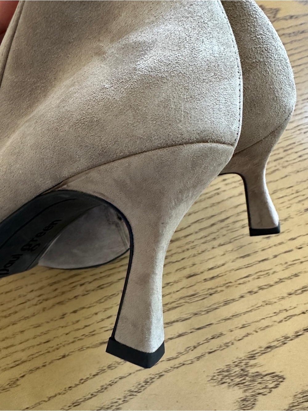 Paul Green Genuine Leather Kitten Heel Bootie, Sz PG 5= US 7.5,New, Gray - Picture 4 of 7